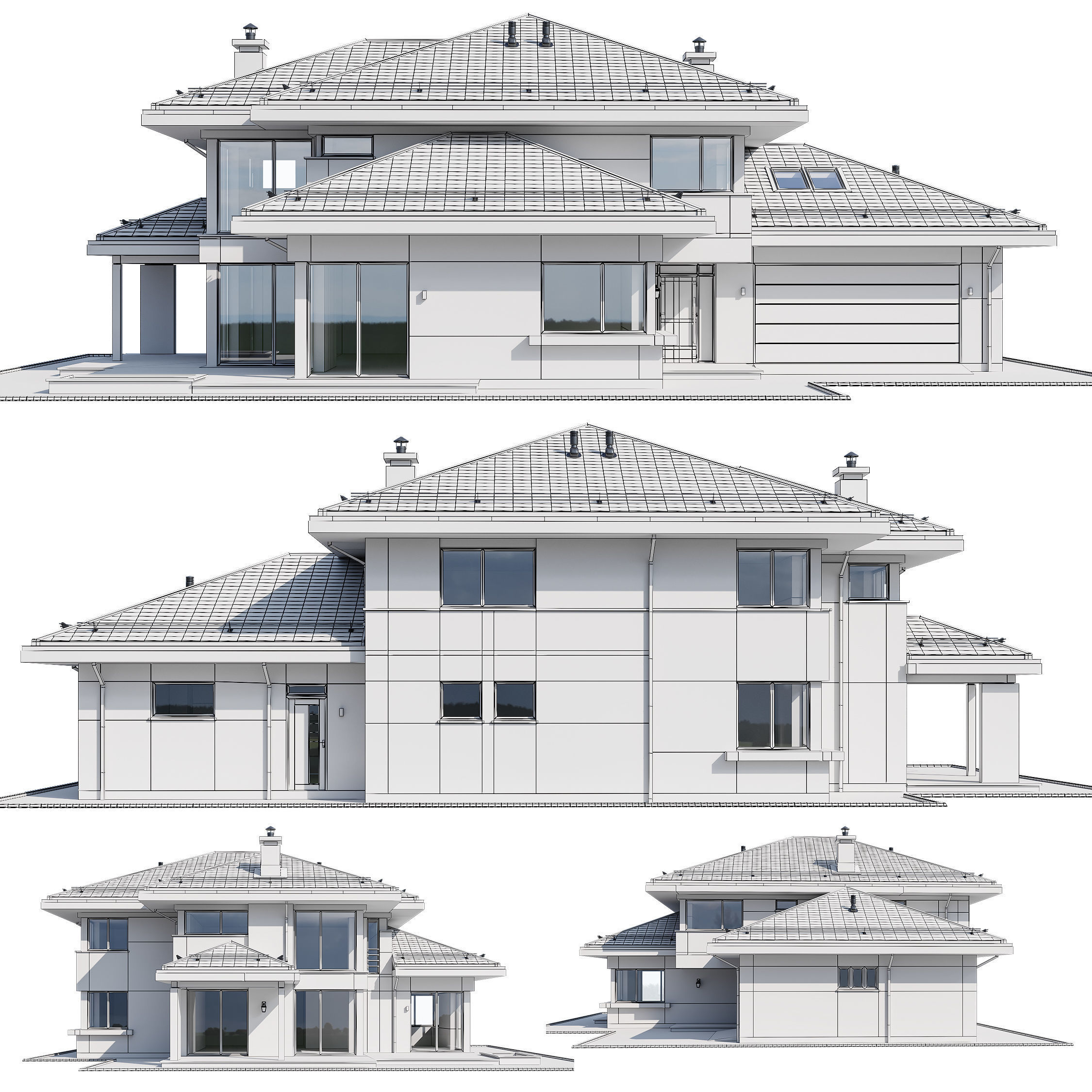 Modern house 13 3D model_15