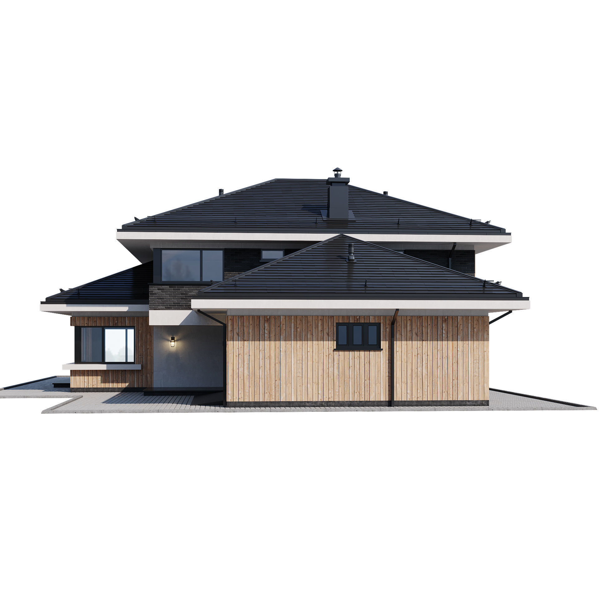 Modern house 13 3D model_11