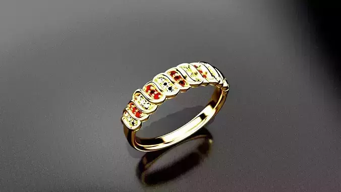 Egagement Ring 3D print model