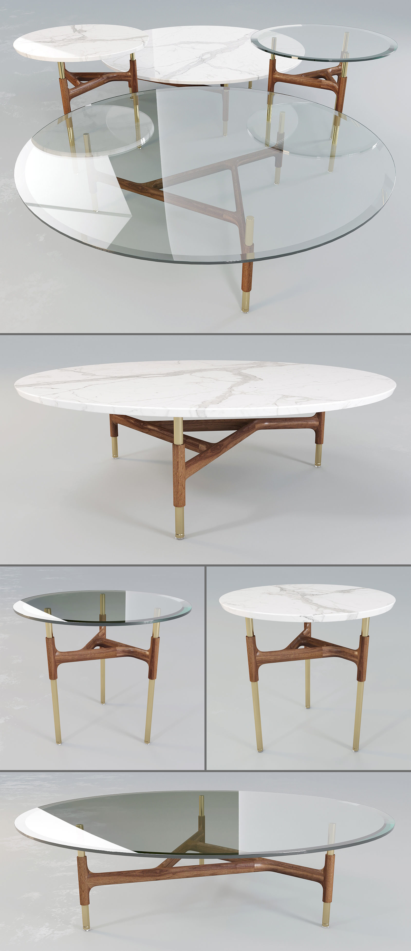 Porada Joint - Coffee Tables 3D model_1