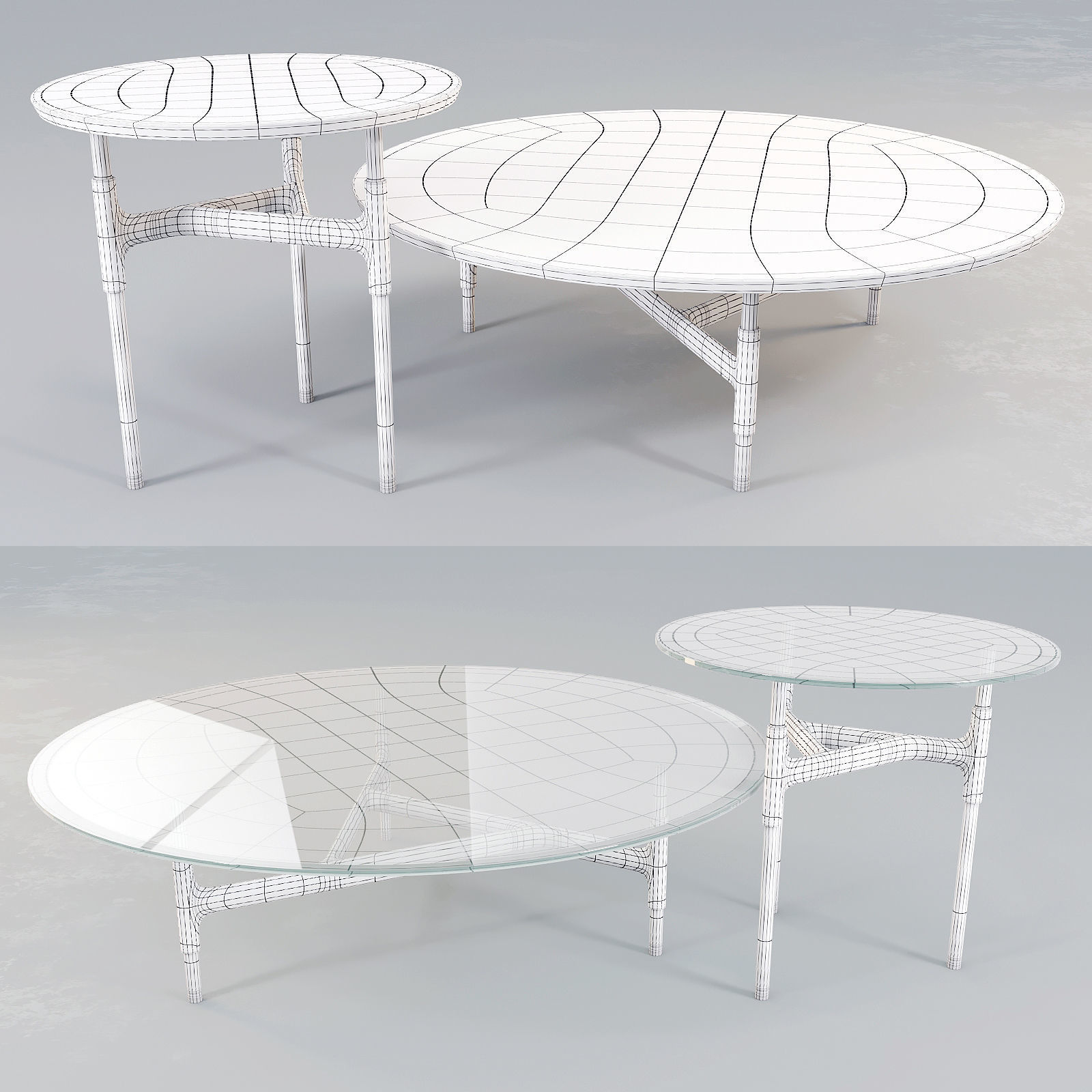 Porada Joint - Coffee Tables 3D model_2
