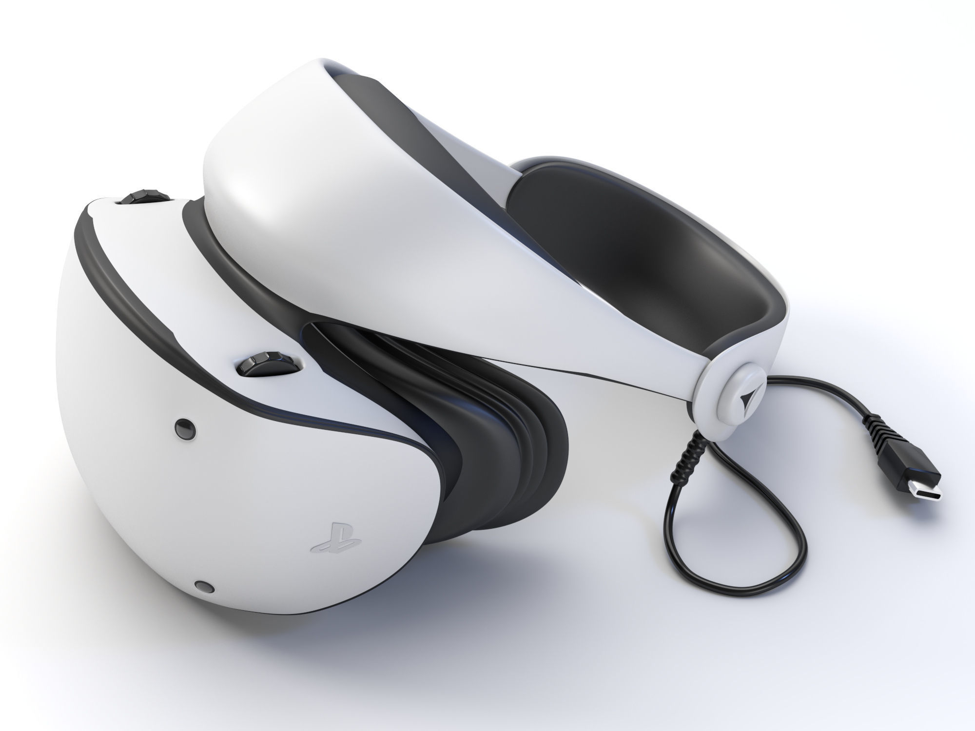 Sony Playstation VR2 Headset 3D model_5