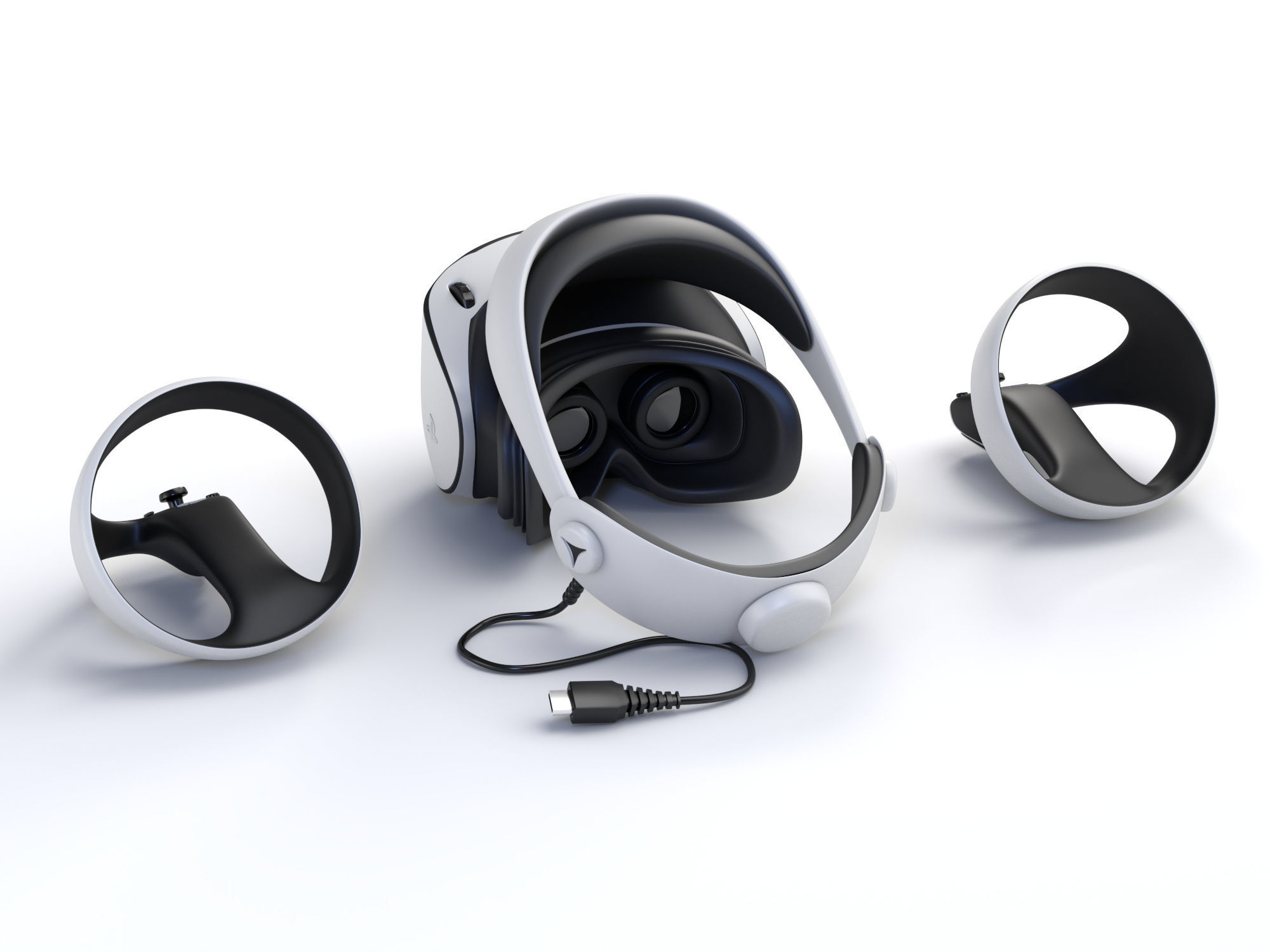 Sony Playstation VR2 Headset 3D model_3