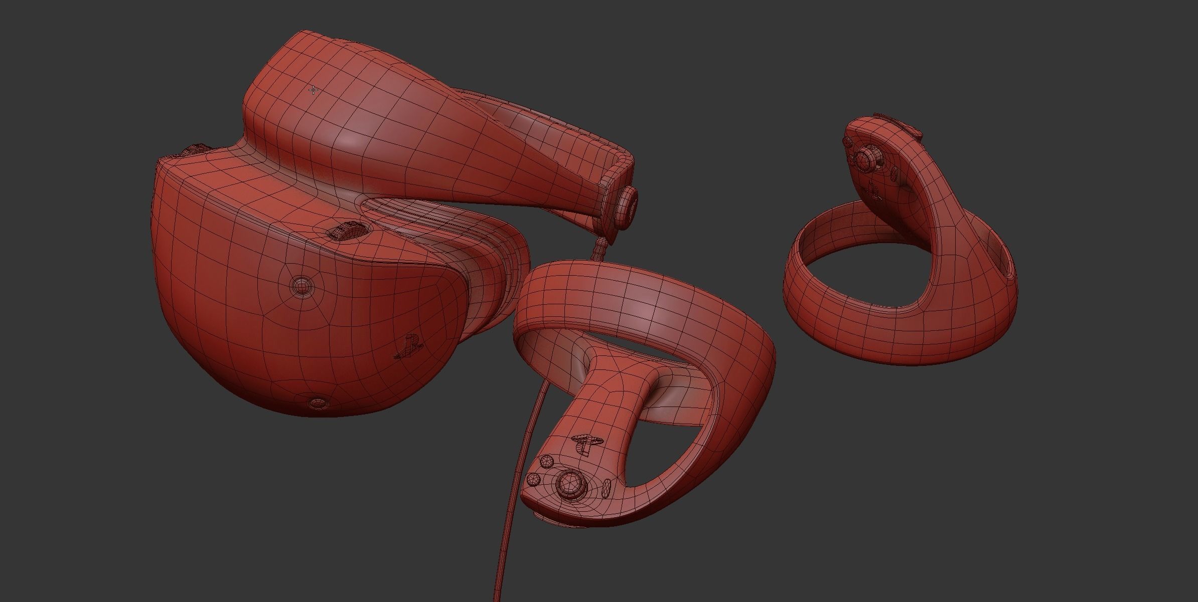 Sony Playstation VR2 Headset 3D model_10