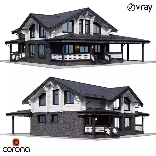 Modern house 14 3D model