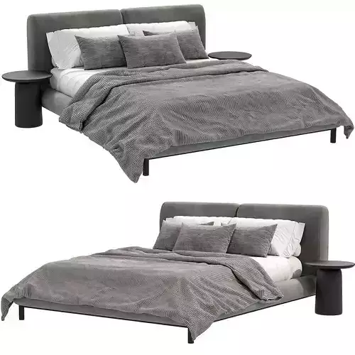 Upholstered Double Bed Margot