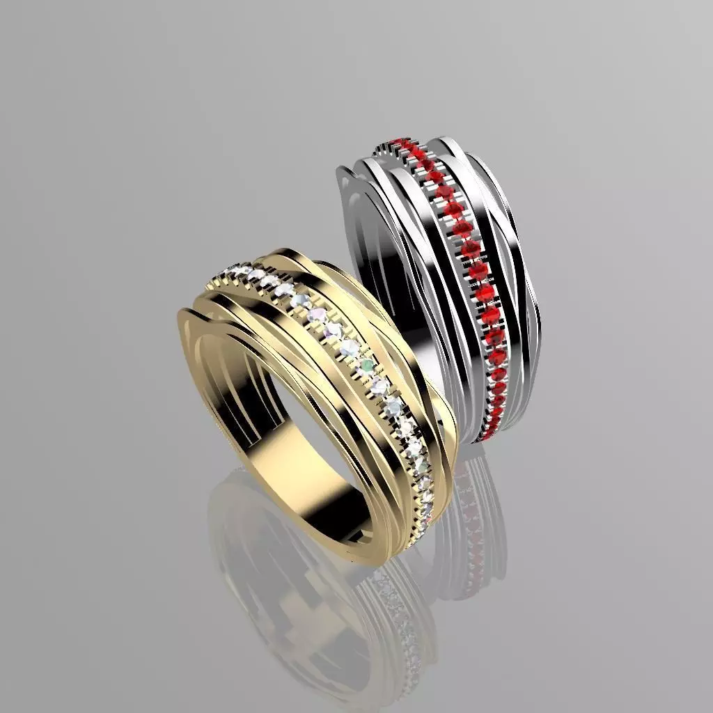 Layer Ring 3D print model_0