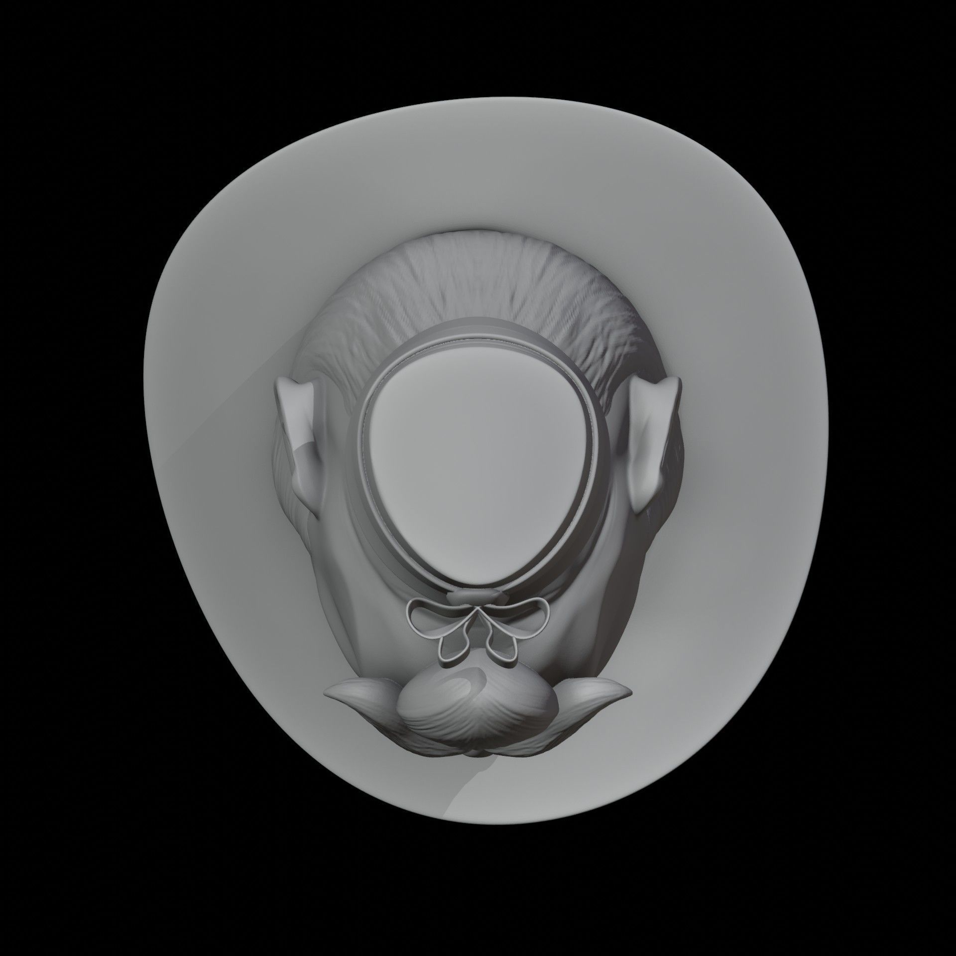 Jack Daniel Head Sculpt 3D print model_4