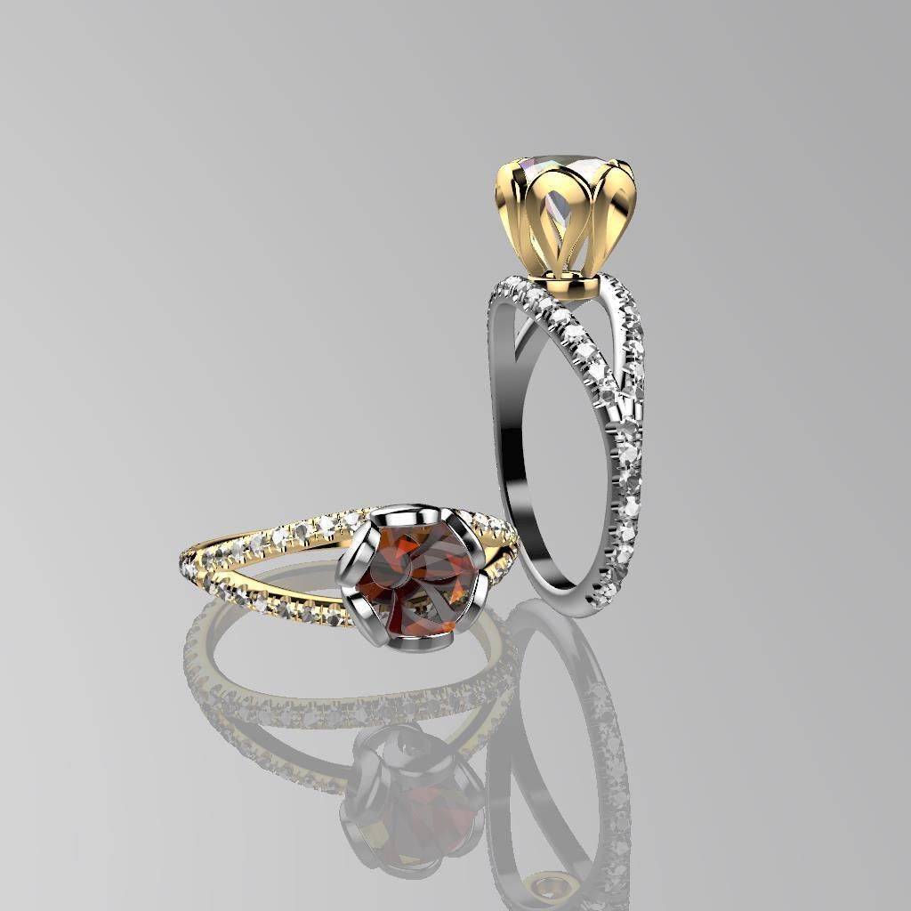 Solitary Ring  3D print model_2