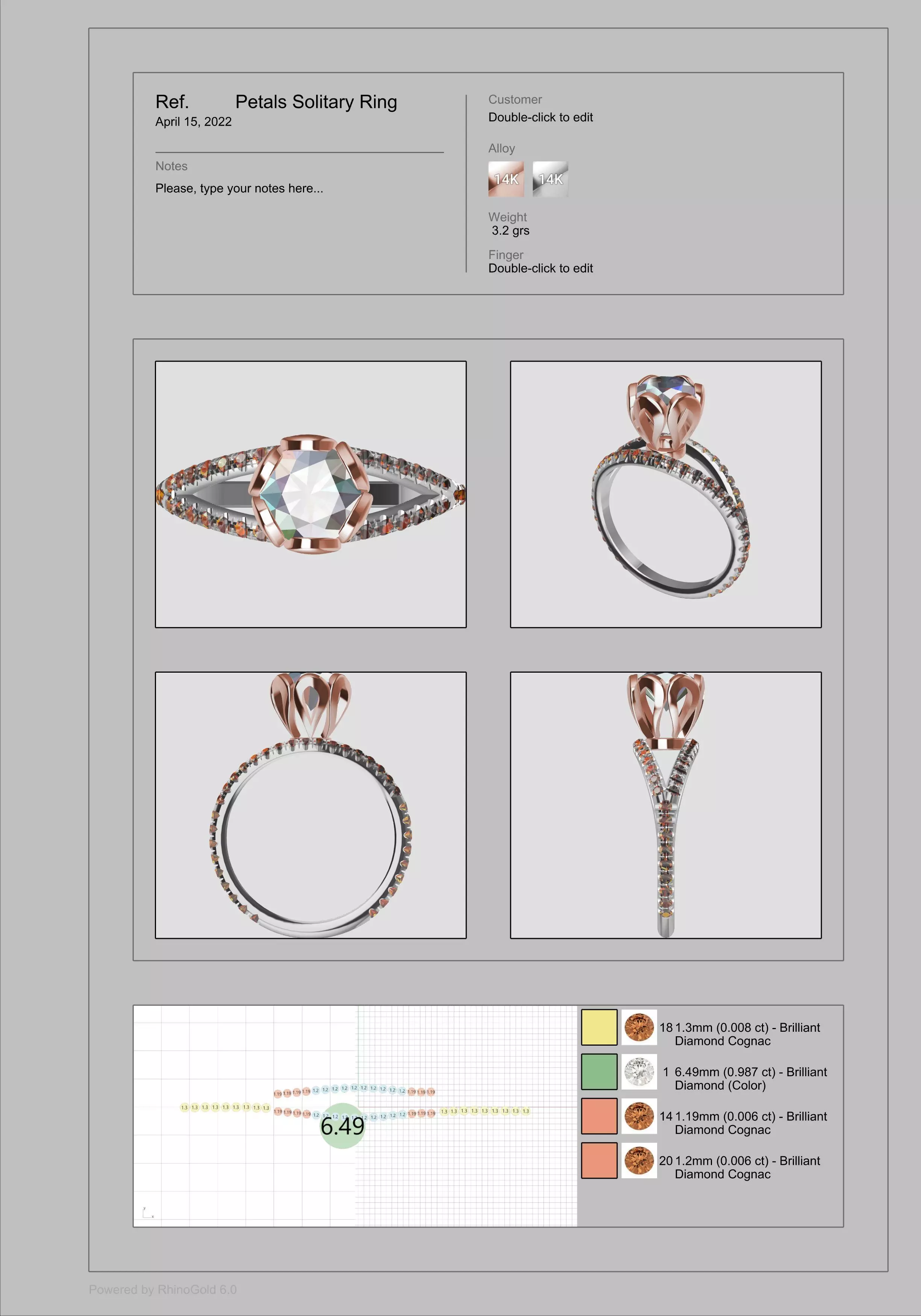 Solitary Ring  3D print model_0