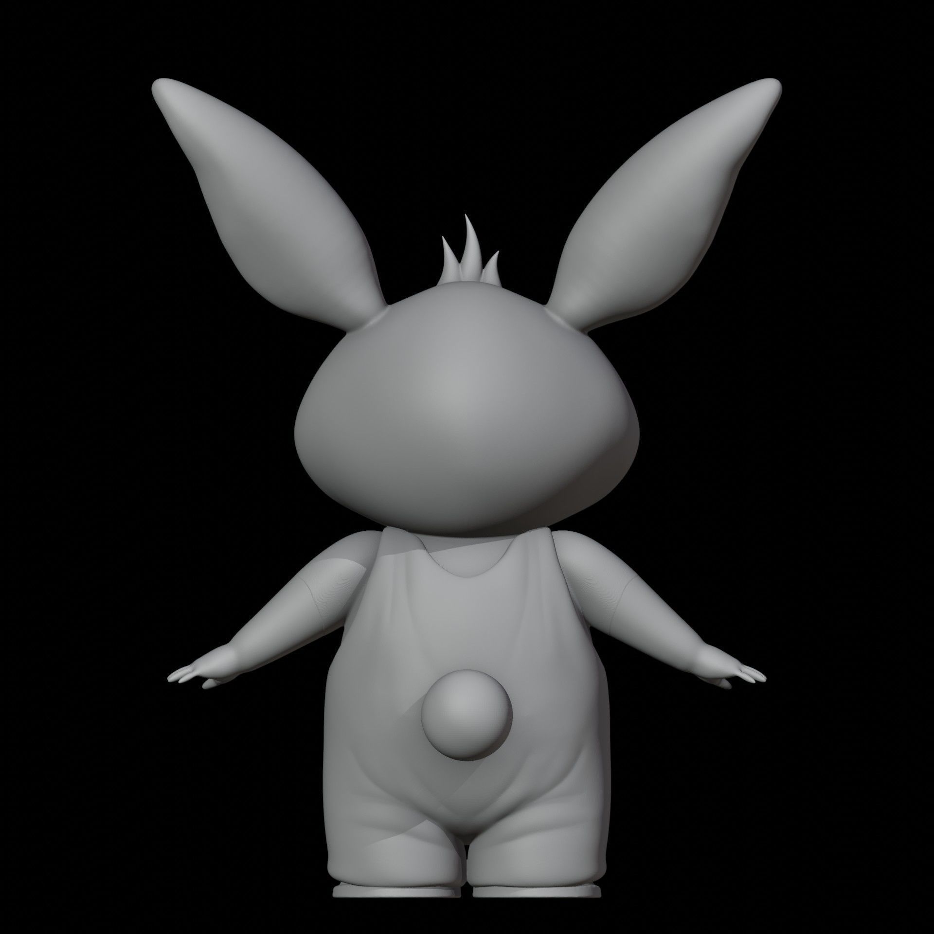 Bing Bunny Printable Sculpt 3D print model_3