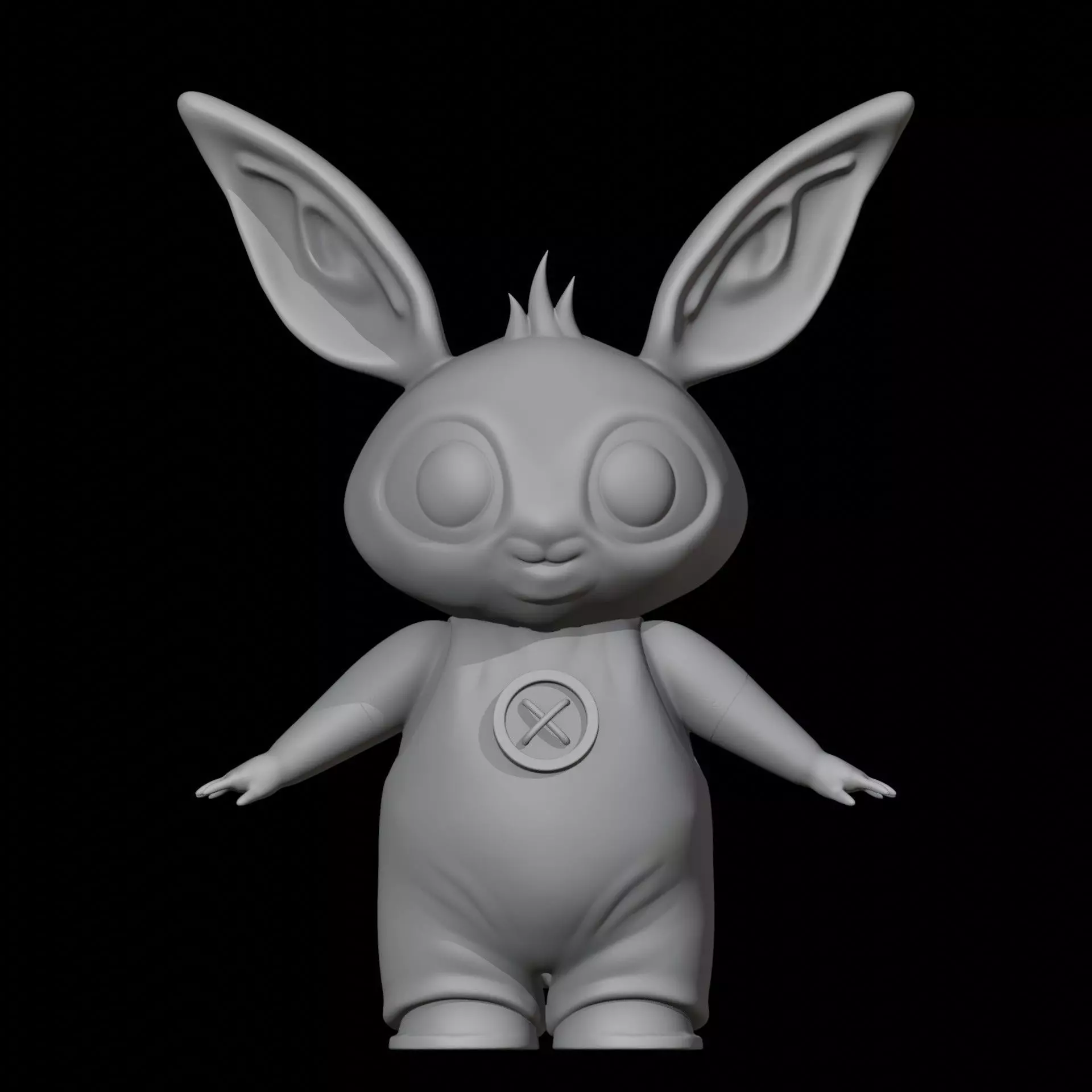 Bing Bunny Printable Sculpt 3D print model_0