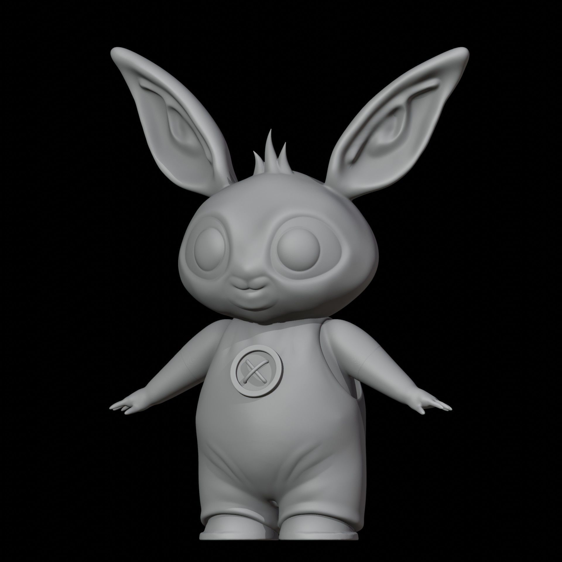 Bing Bunny Printable Sculpt 3D print model_1