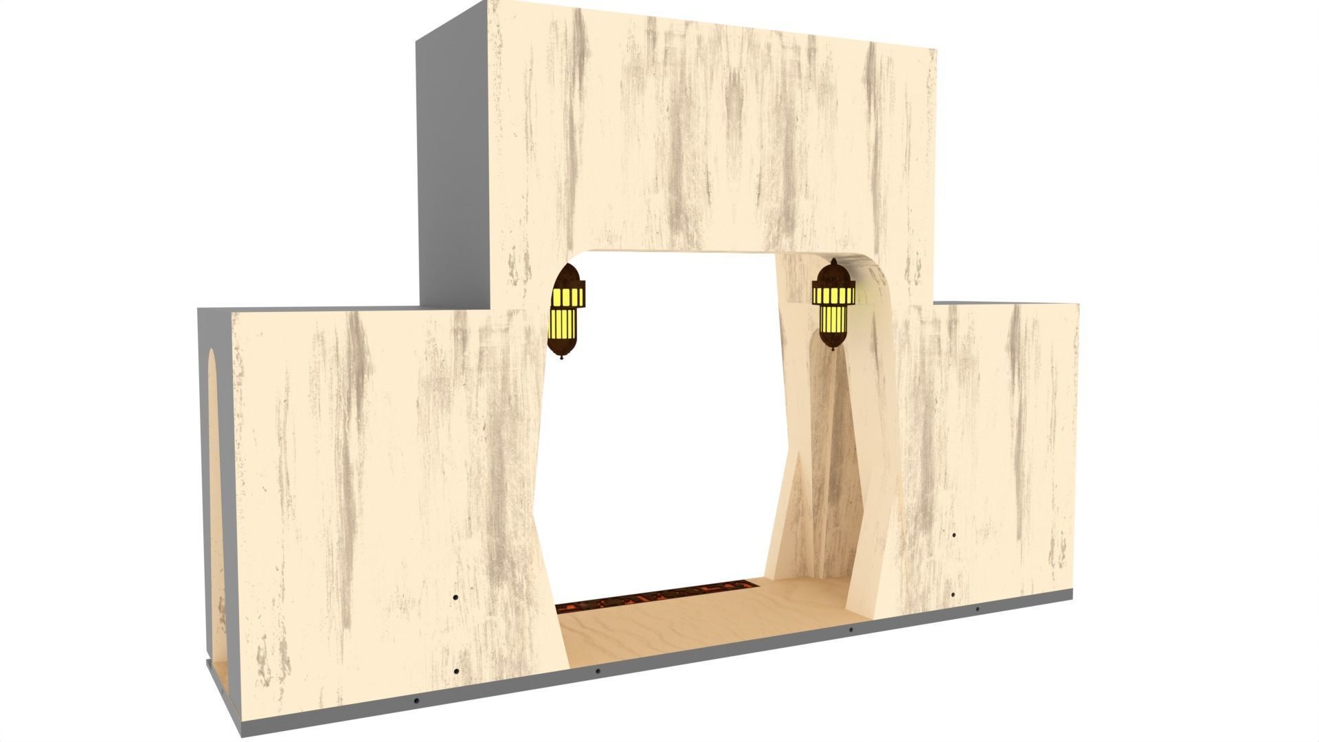 Ralph McQuarries Bazaar  - Set 3 - Entrance  1-12 scale 3D print model_3