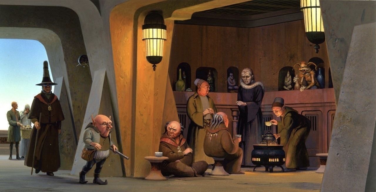 Ralph McQuarries Bazaar  - Set 3 - Entrance  1-12 scale 3D print model_17