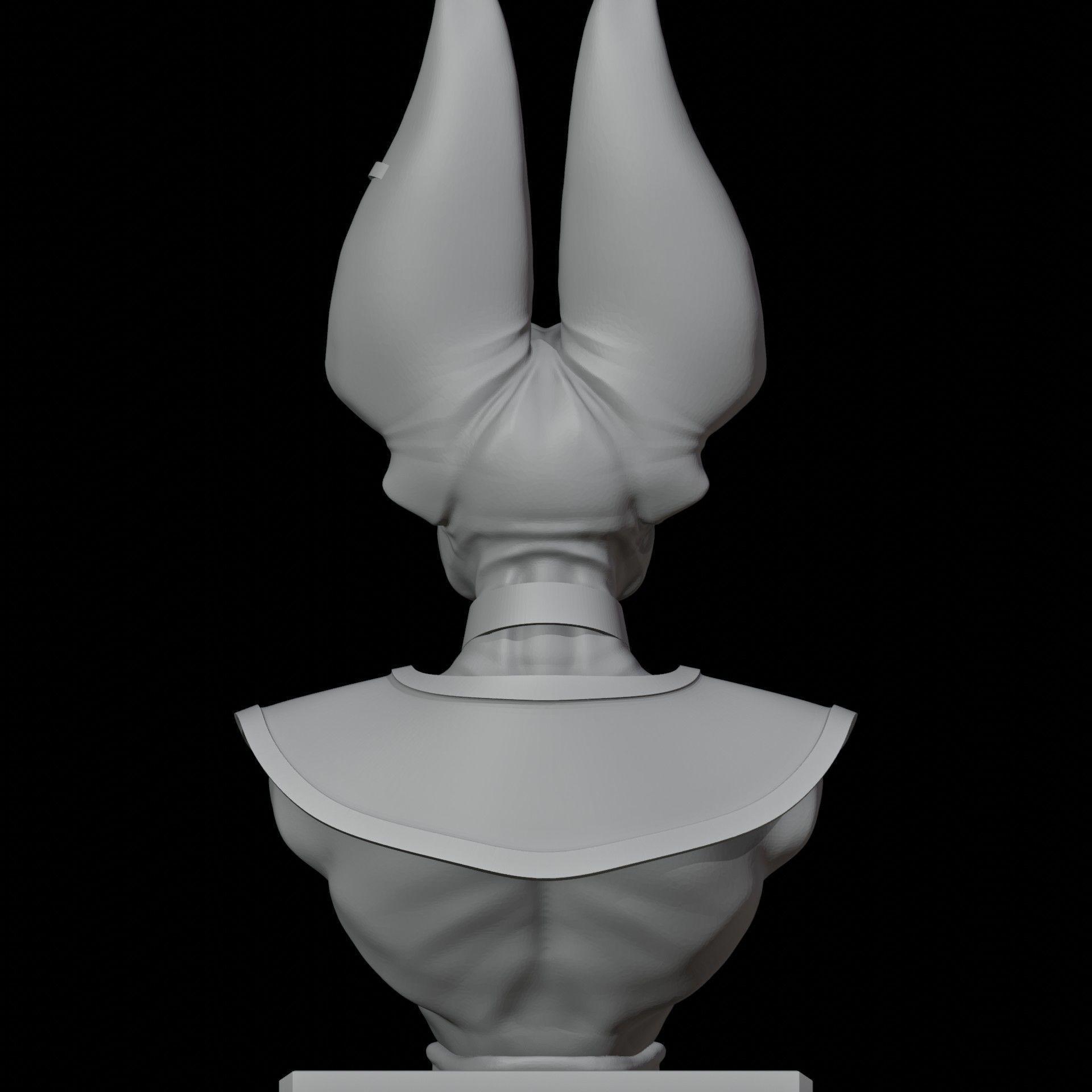 DragonBall Bills Sama Upper Body Sculpt Printable STL 3D print model_3