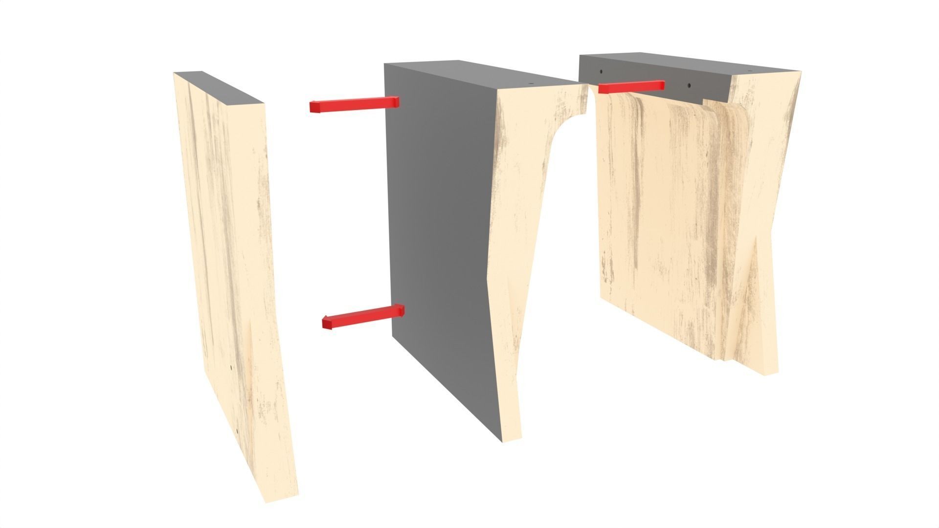 Ralph McQuarries Bazaar  - Set 3 - Entrance  1-6 scale 3D print model_6