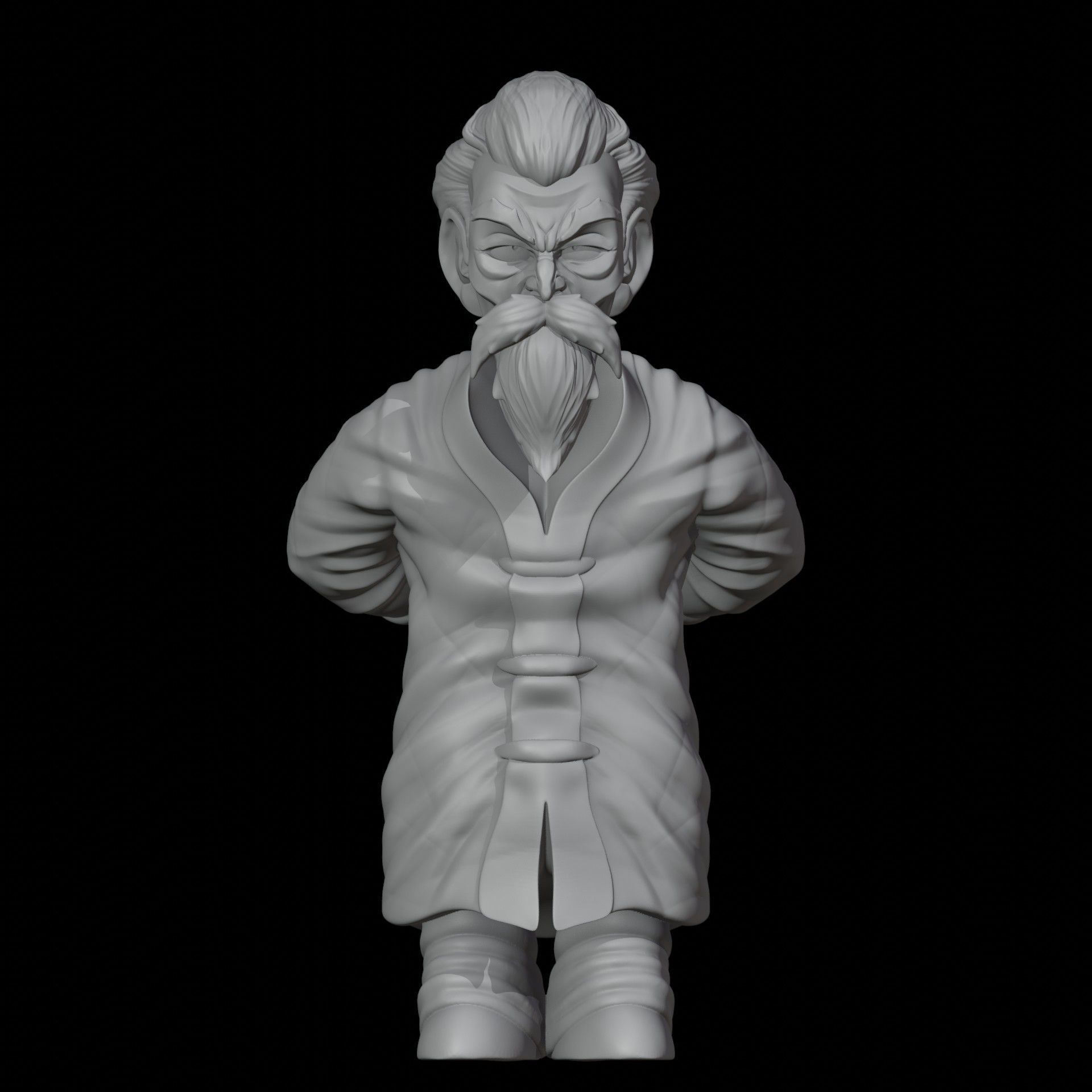 DragonBall Jackie Chan Master Roshi Printable STL 3D print model_1