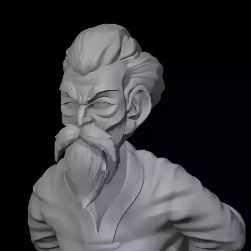 DragonBall Jackie Chan Master Roshi Printable STL 3D print model