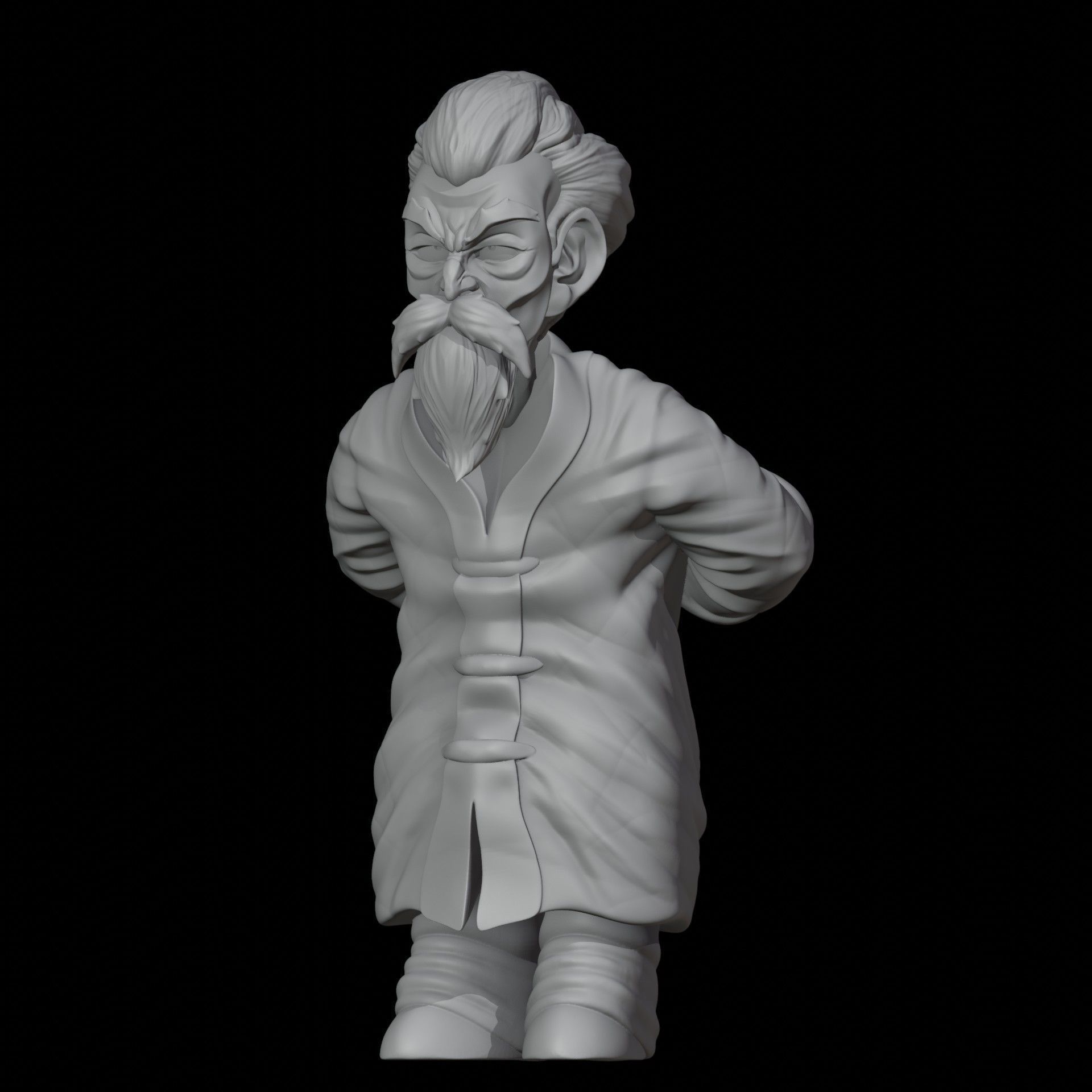 DragonBall Jackie Chan Master Roshi Printable STL 3D print model_2