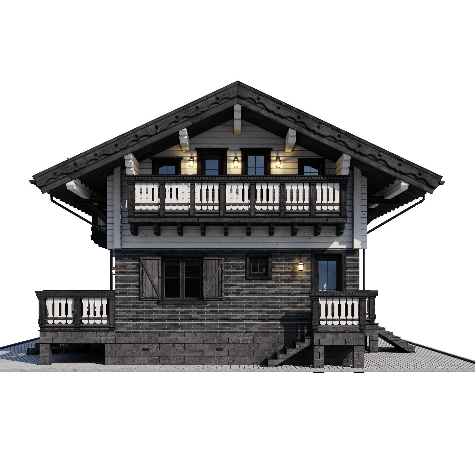 Modern house 15 3D model_13