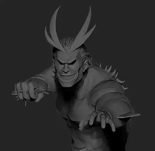 All Might One for All Power Figure 3D print model