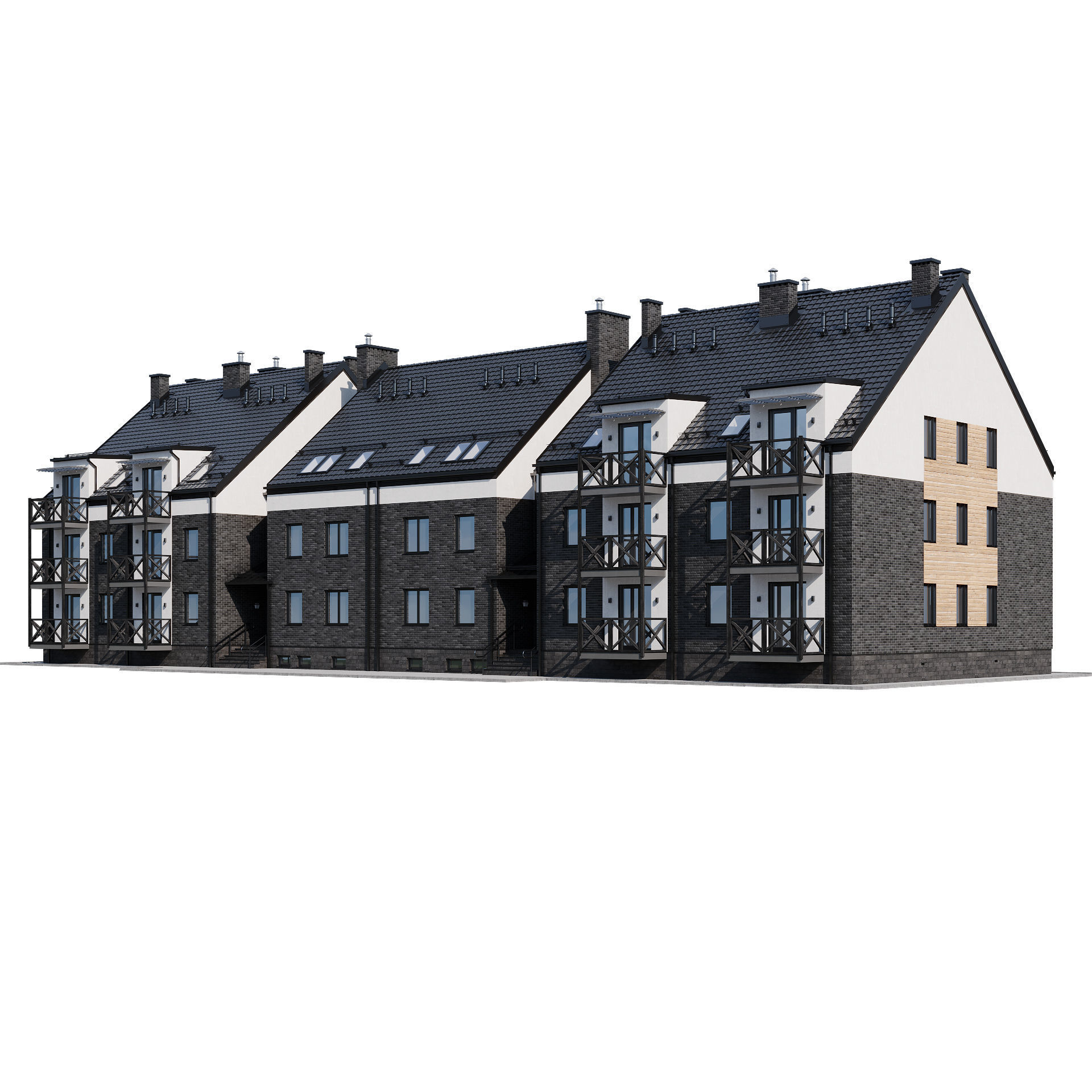 Modern house 16 3D model_9