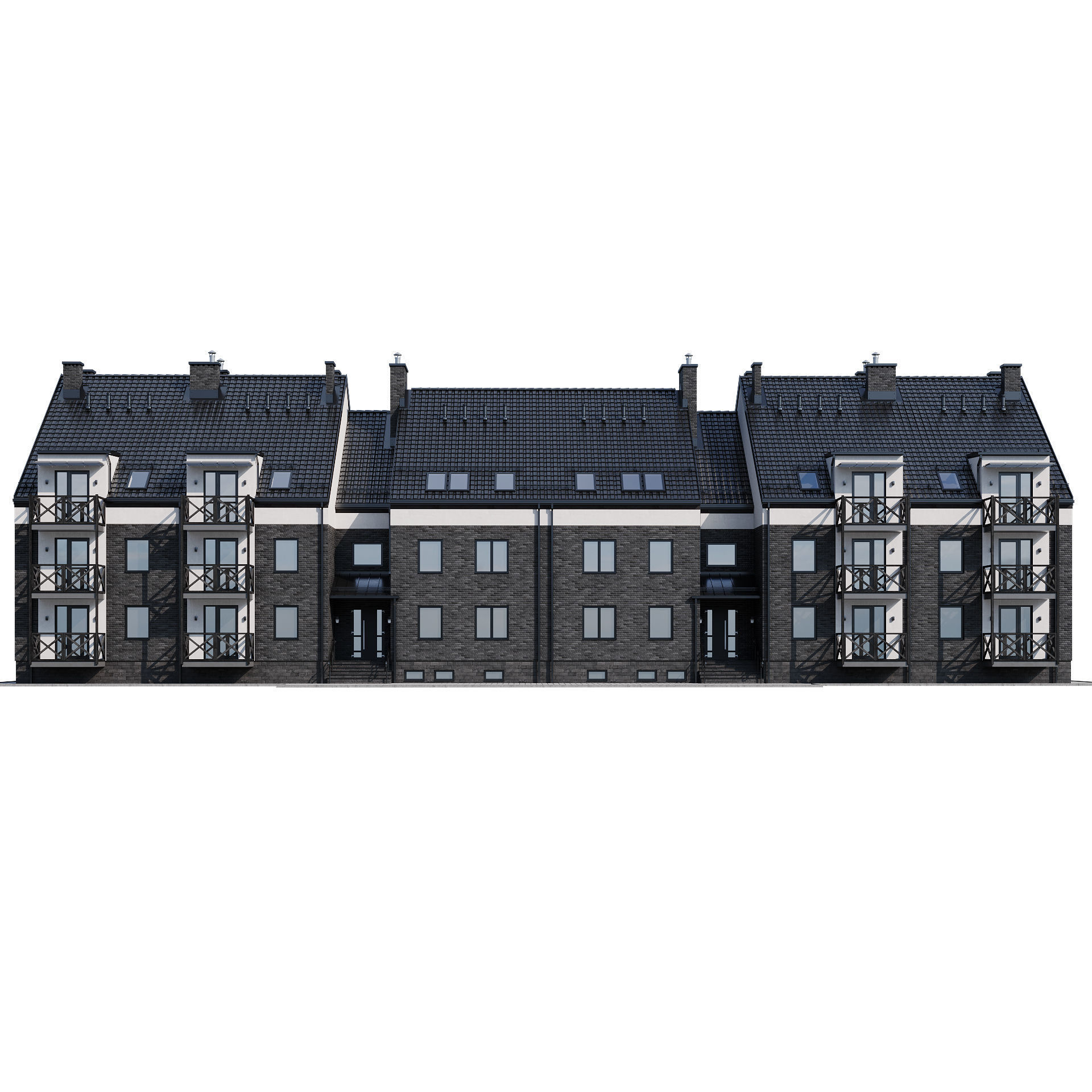 Modern house 16 3D model_10