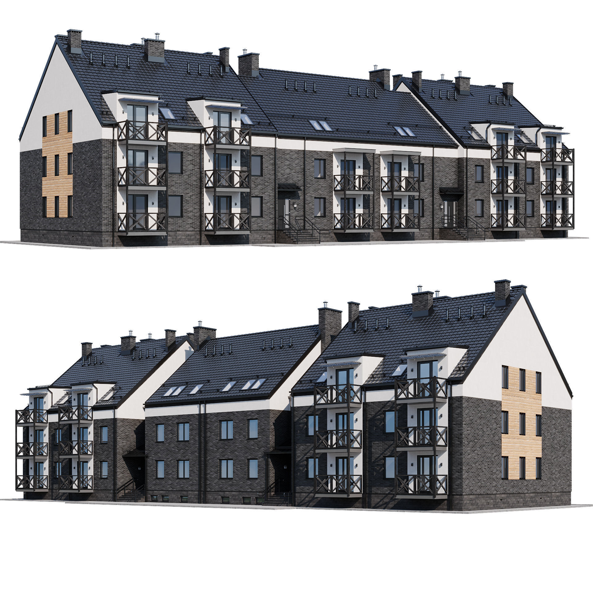 Modern house 16 3D model_1