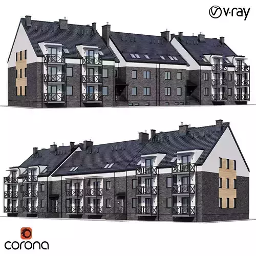 Modern house 16 3D model