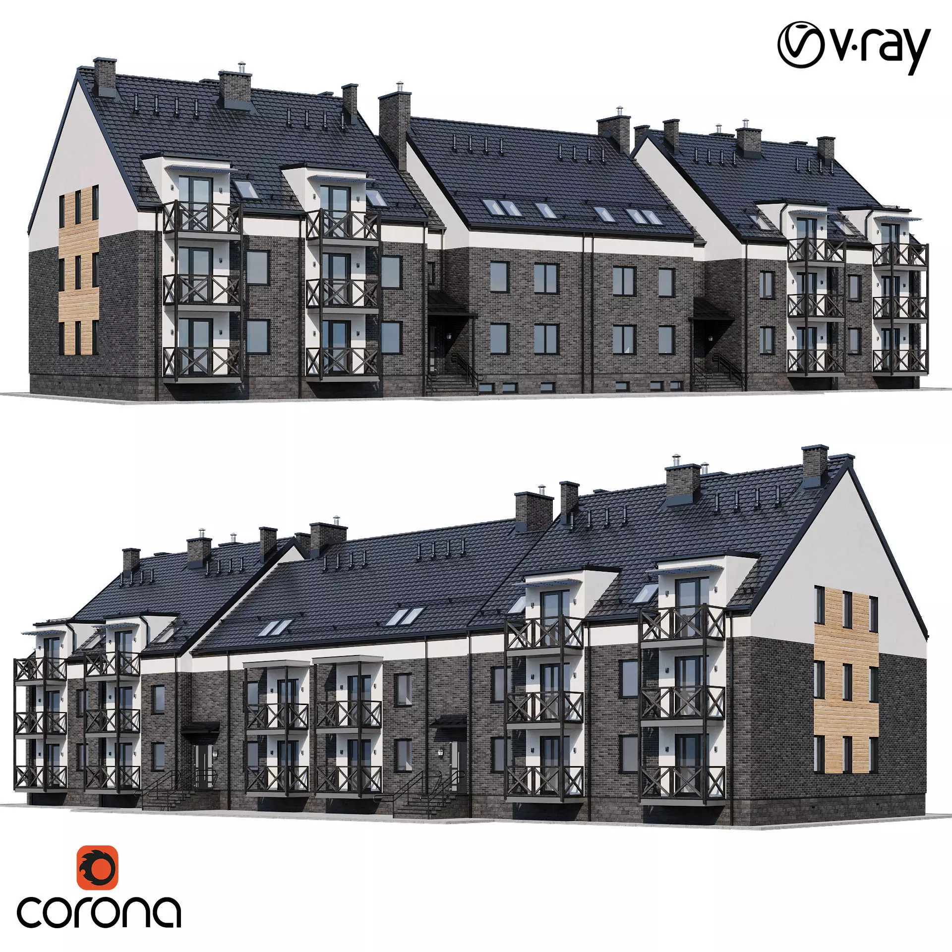 Modern house 16 3D model_0