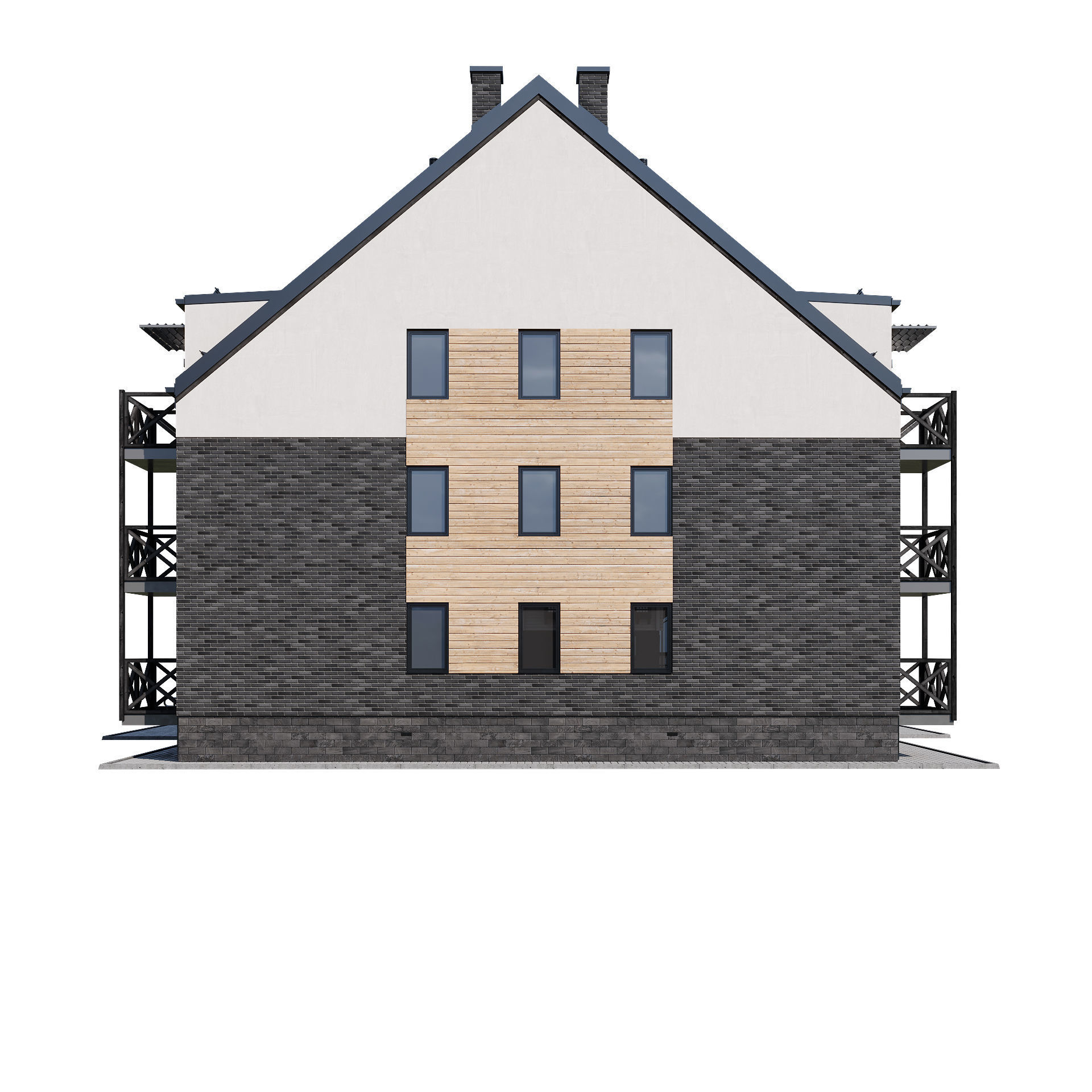 Modern house 16 3D model_13