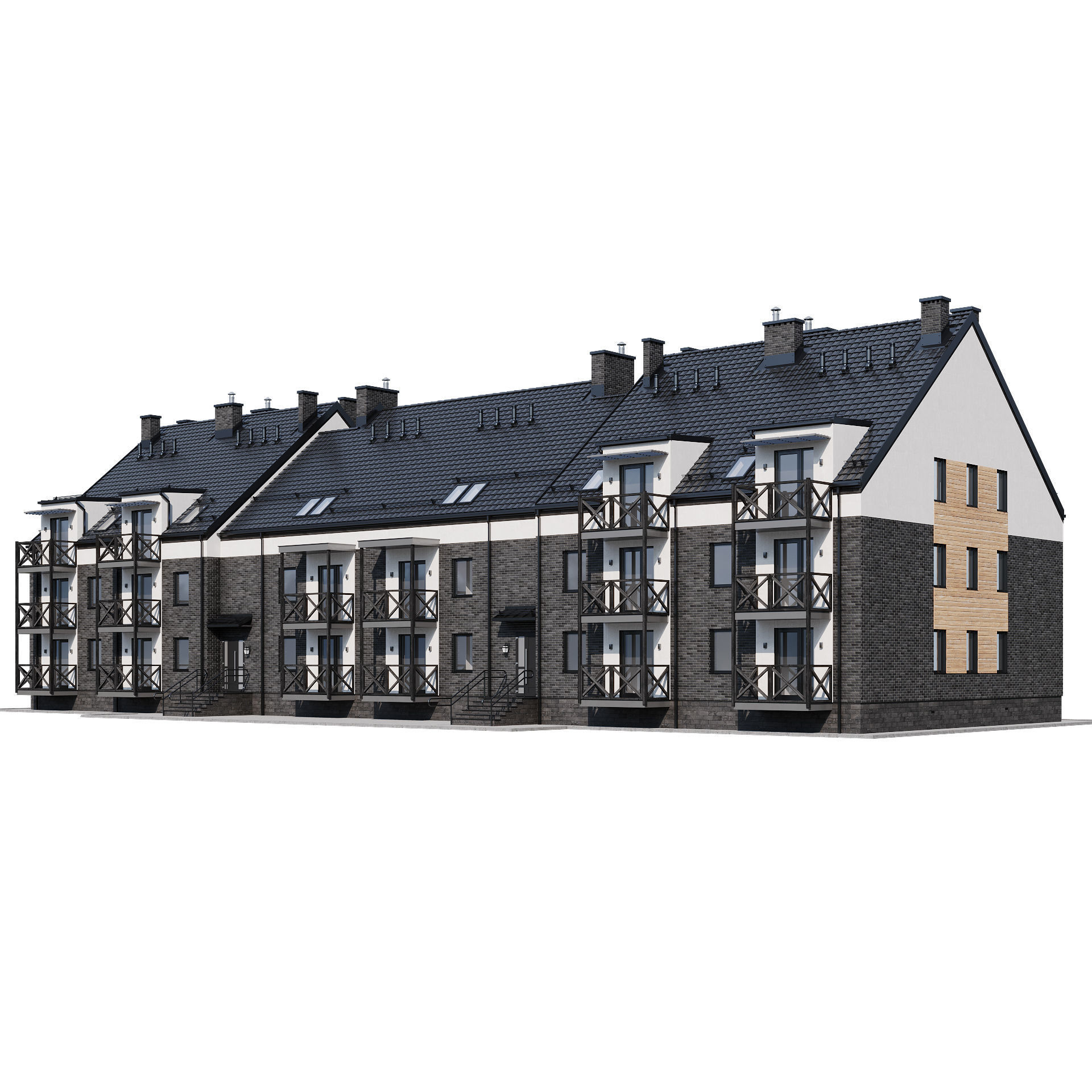 Modern house 16 3D model_8