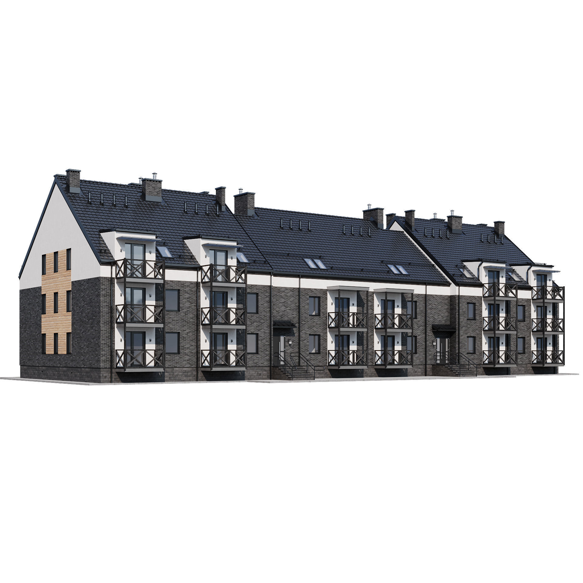 Modern house 16 3D model_7