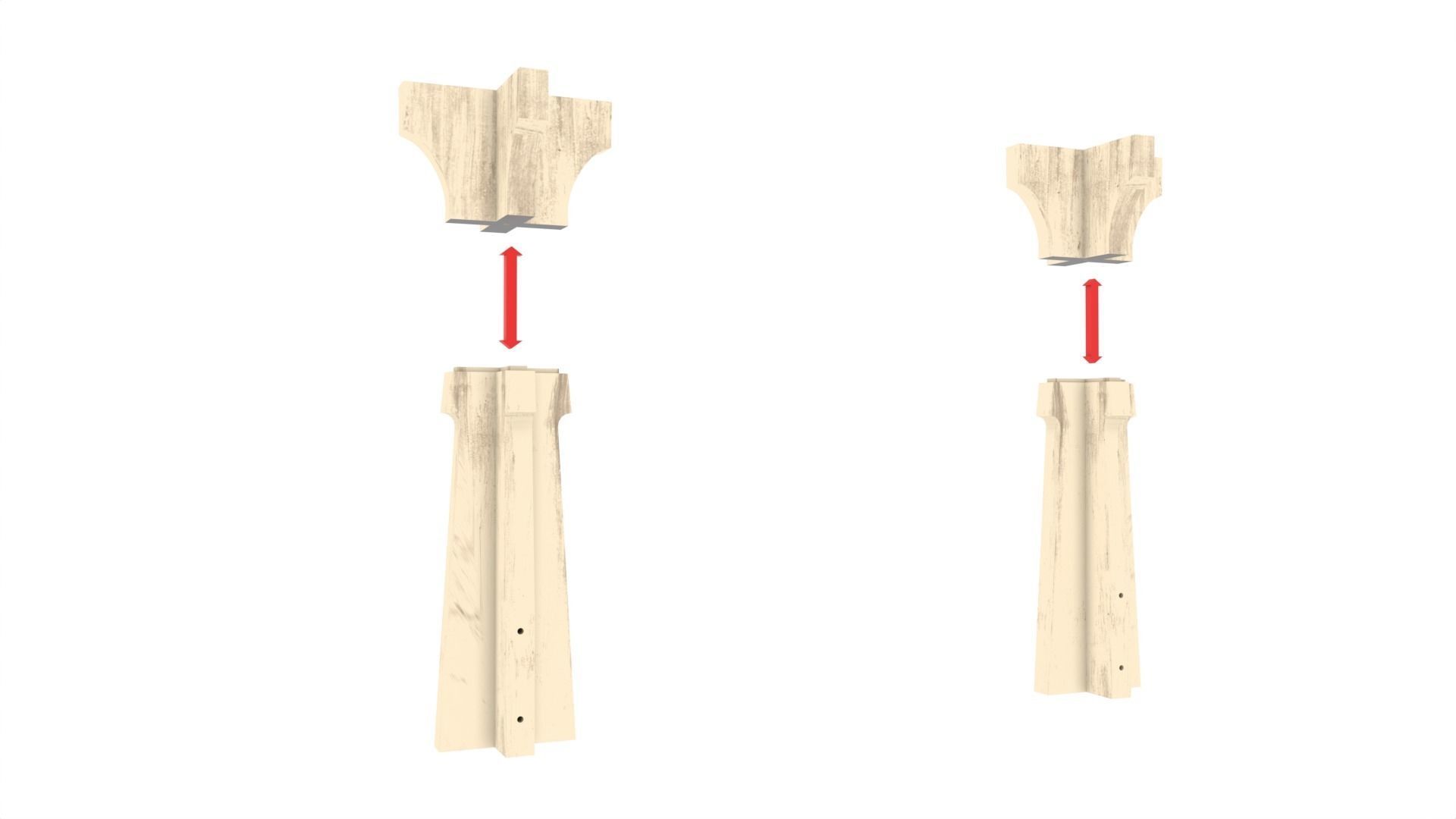 Ralph McQuarries Bazaar  - Set 4 - Gate  1-18 scale 3D print model_6