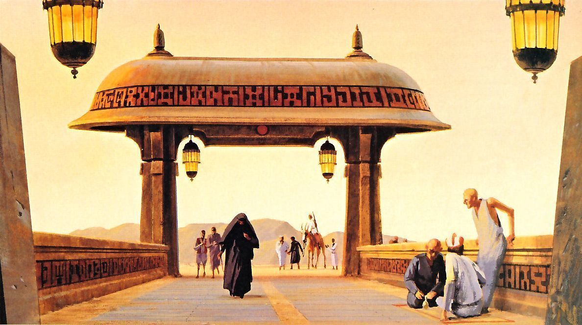 Ralph McQuarries Bazaar  - Set 4 - Gate  1-18 scale 3D print model_16