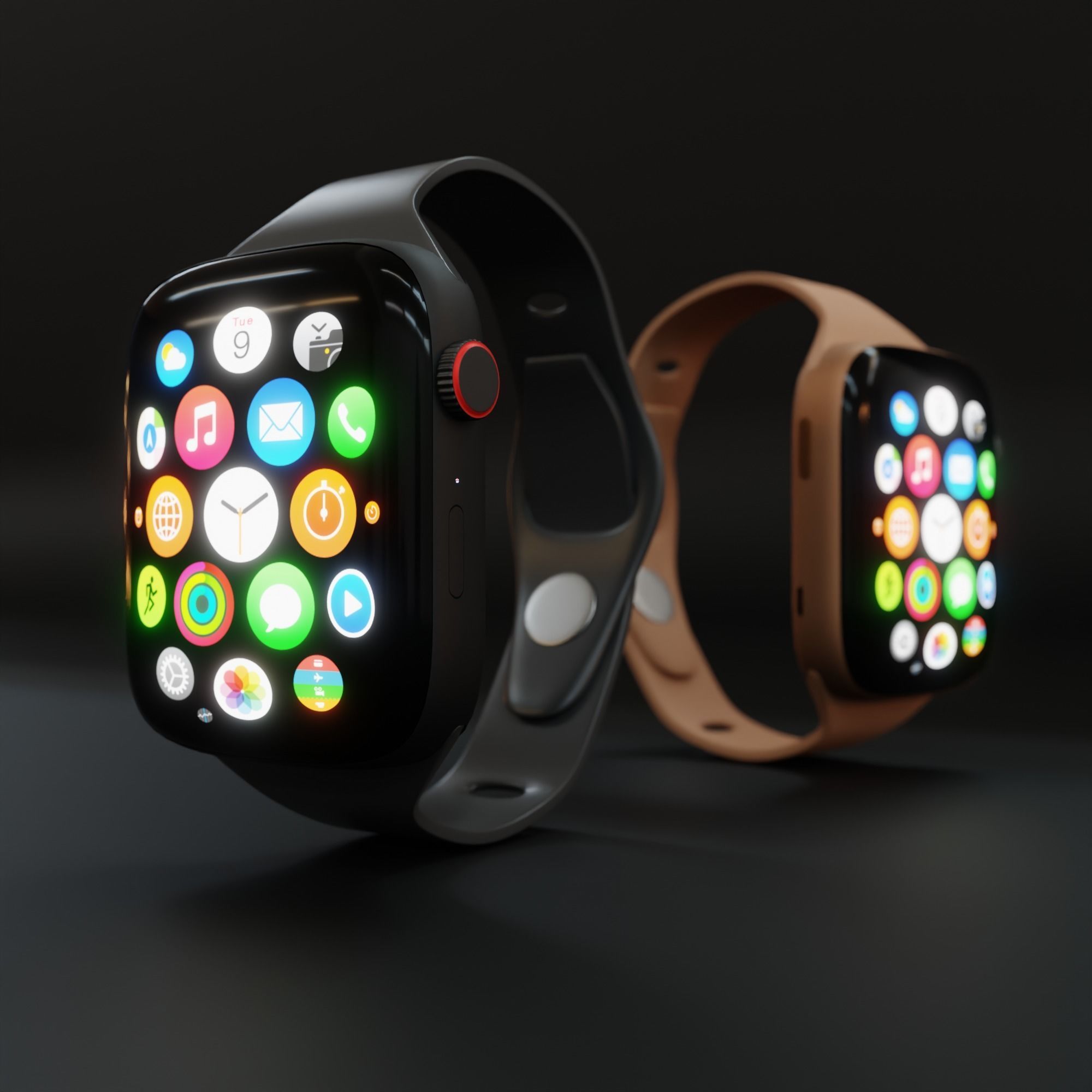 Smart watch 3D model_1