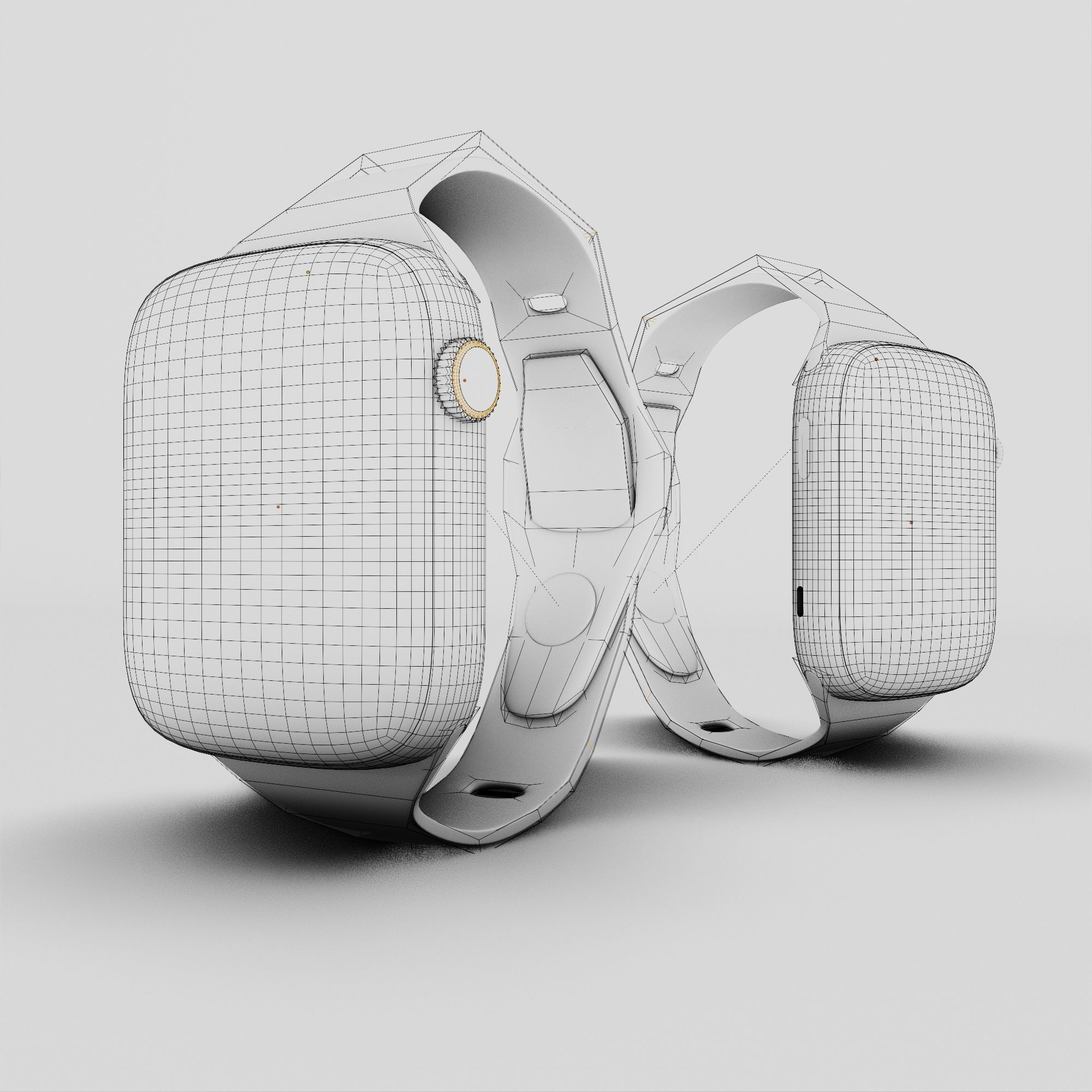 Smart watch 3D model_4