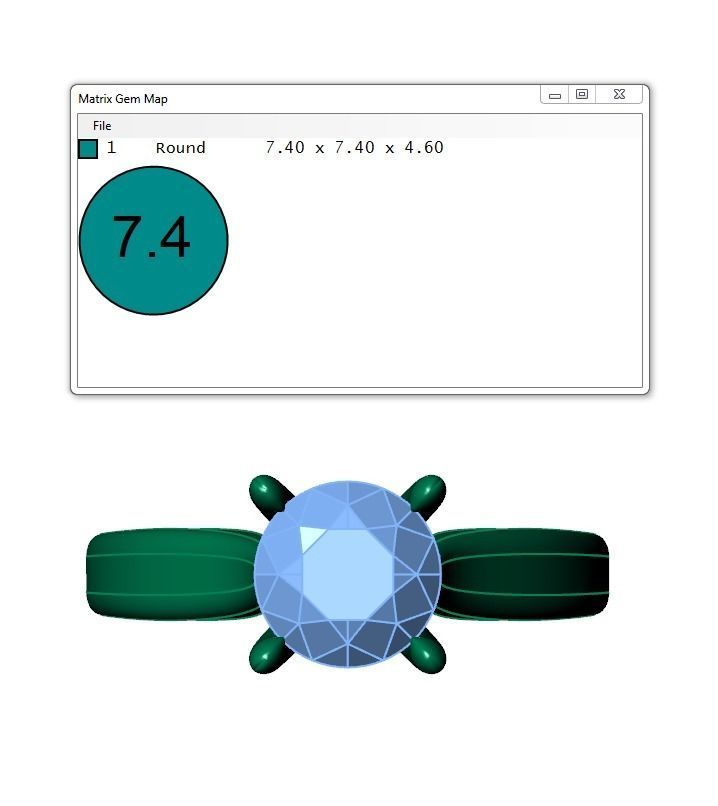 Ring084 solitaire engagement ring gold 3D print model_6