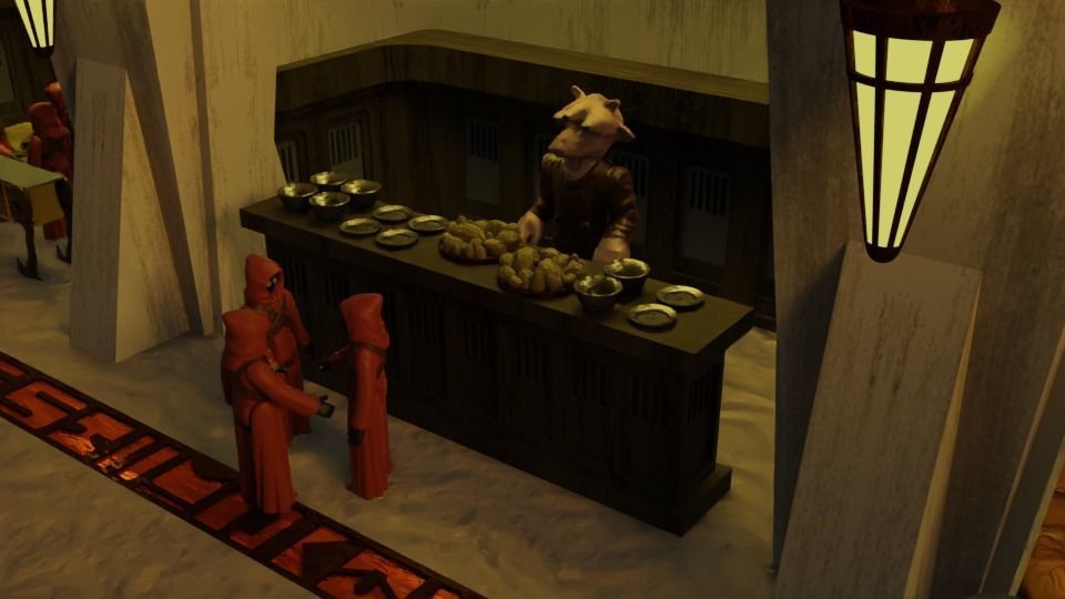 Ralph McQuarries Bazaar  - Complete set - 1-18 scale 3D Model Collection_7