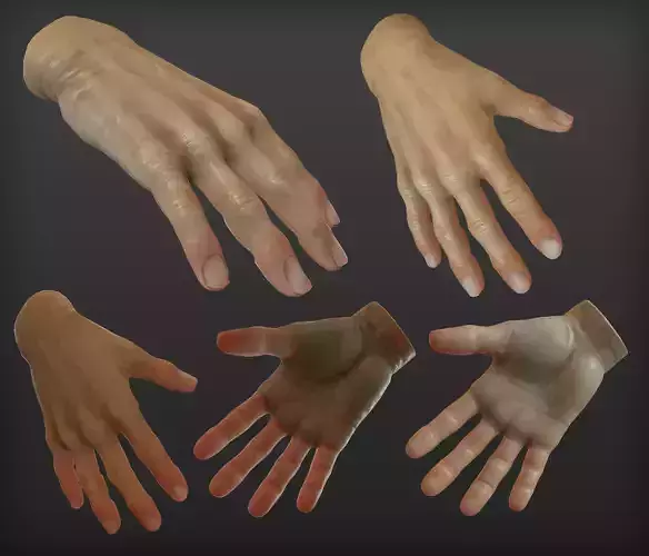 Hands set of different