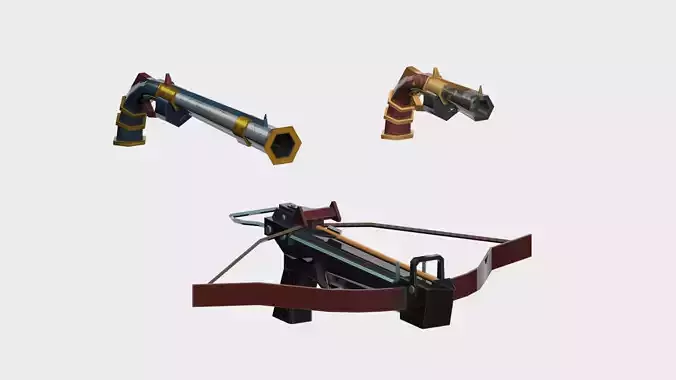 First steps mini pack Low-poly 3D model