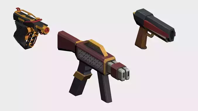 Evolution  mini pack    Low-poly 3D model