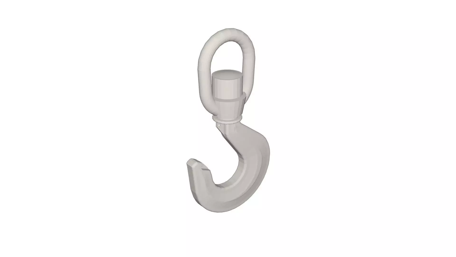 Industrial crane hook Low-poly 3D model