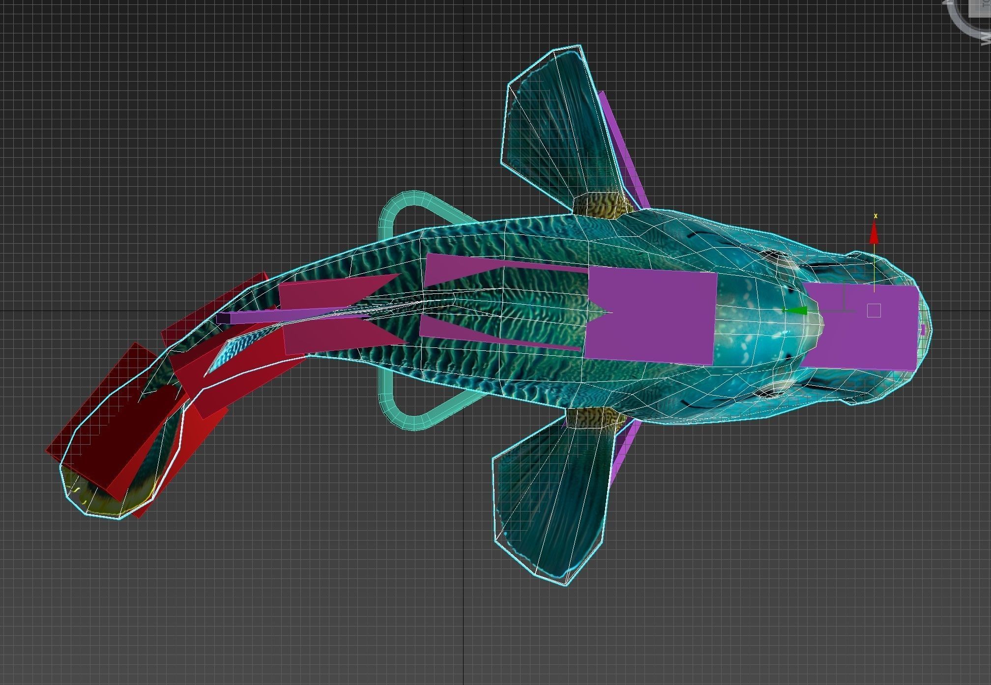 Fish Humphead Wrasse or Napoleonfish Low-poly 3D model_15