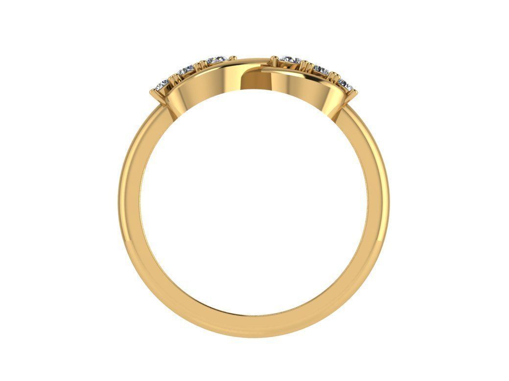 Ring090 infinity diamond ring 3D print model_2