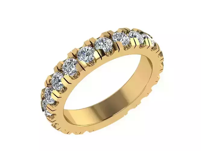 Ring092 gold diamond eternity ring