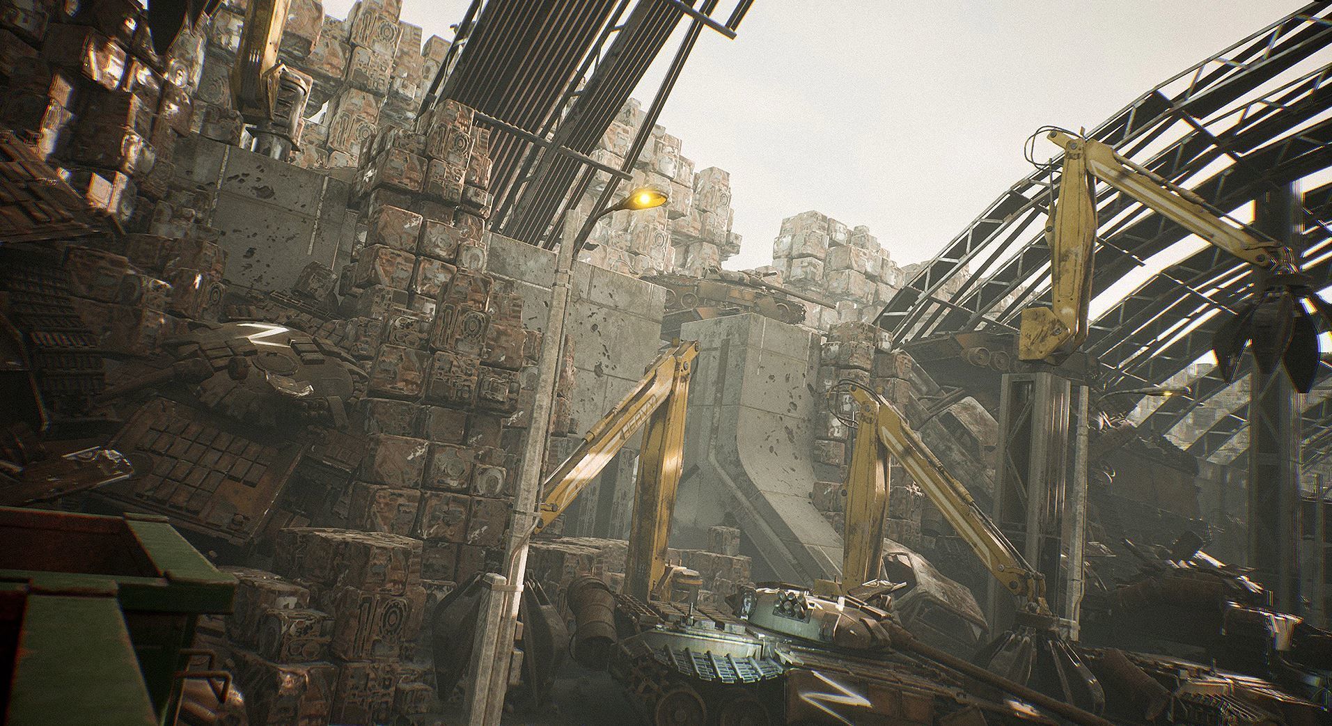 JunkYard Environment Kit Low-poly 3D model_6