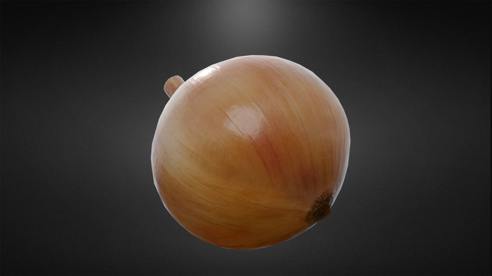 Onion and Low-poly 3D model_4