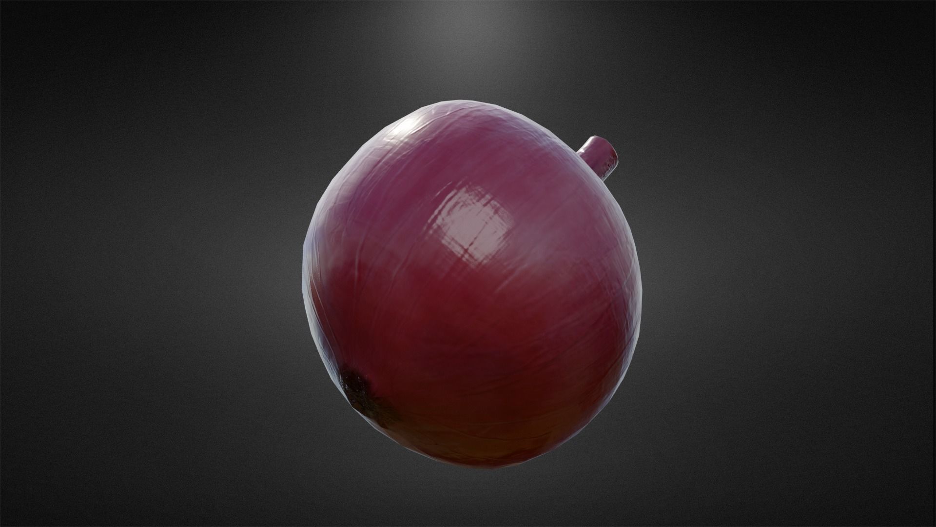 Onion and Low-poly 3D model_5